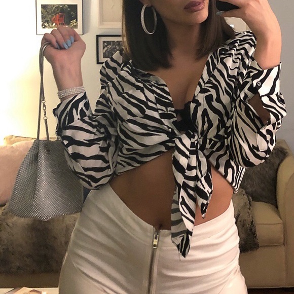 Zara Tops - zara silk button down
